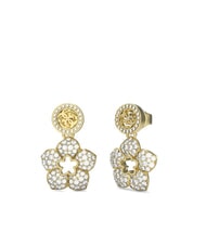 GUESS SHINING WINTER Pendientes de flores colgantes oro amarillo - Pendientes - 1
