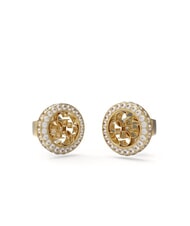 GUESS 4G CRUSH Pendientes circulares con cristales oro amarillo - Pendientes - 1