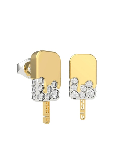 GUESS I MELT FOR YOU Pendientes de helado con cristales plateado / dorado - Pendientes
