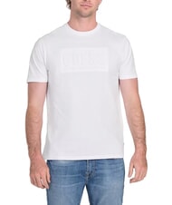 GUESS BSC EMBOSSED LOGO Camiseta con estampado en relieve purwhite - camiseta - 1