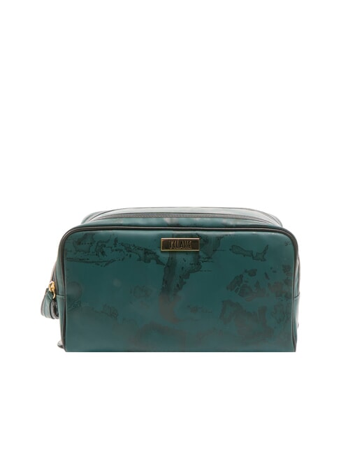ALVIERO MARTINI PRIMA CLASSE GEO Estuche de belleza con doble cremallera botella verde - Neceser