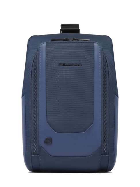 PIQUADRO S140 Mochila para iPad de un solo hombro en tejido reciclado azul - Mochilas para portátil