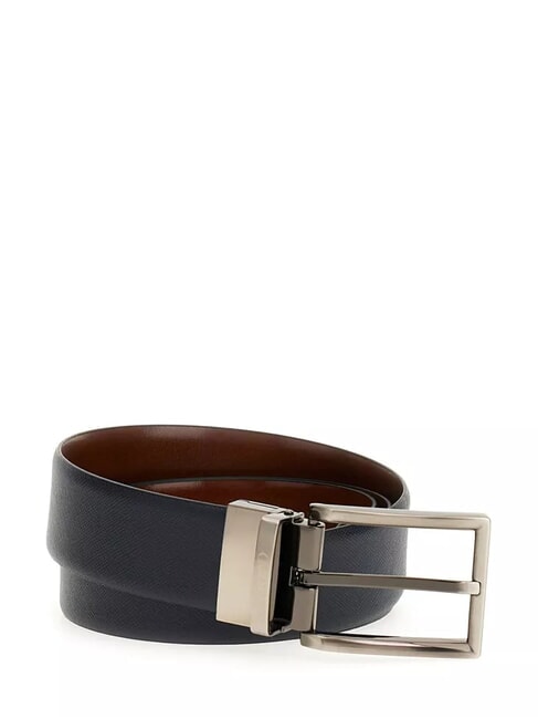 GUESS CASUAL Cinturón reversible negro/marrón oscuro - Cinturones