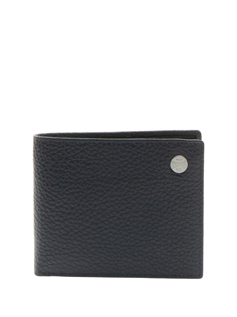 SPALDING SNAP Cartera mediana de cuero azul - Carteras Hombre