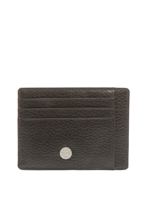 SPALDING SNAP  Tarjetero de cuero testamoro - Carteras Hombre