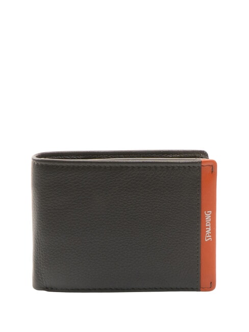 SPALDING SNAP  Cartera de piel para hombre, con monedero. marrón/naranja - Carteras Hombre