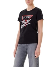 GUESS PEARLS LOVE TRIANGLE Camiseta con estampado y aplicaciones - camiseta