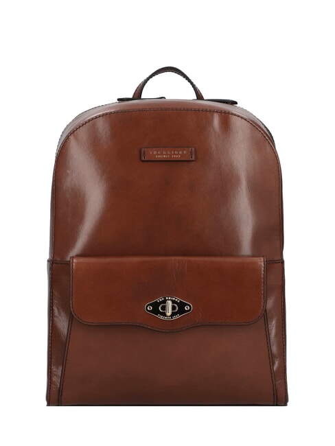 THE BRIDGE BARBARA Mochila de piel lisa BROWN - Bolsos Mujer