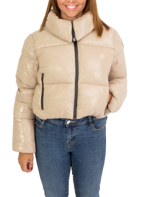 CANADIAN SUMMERSIDE Chaqueta corta de plumón brillante cabra brillante reciclada - Chaquetas de plumas de mujer