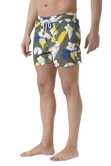 SUN68 CLASSIC PRINT Traje de playa para hombre militar / amarillo - Trajes de baño