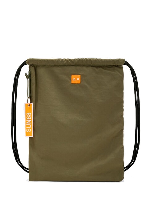 SUN68 NYLON Mochila con cordón militar oscuro - Mochilas Escuela & Tiempo Libre