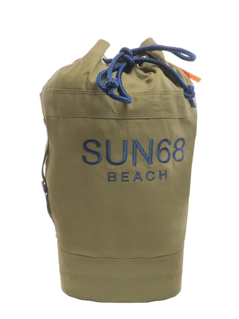 SUN68 CABARDINE Bolsa de playa de algodón militar oscuro - Bolsos Mujer