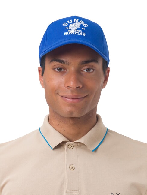 SUN68 LOGO gorra de béisbol azul - Sombreros