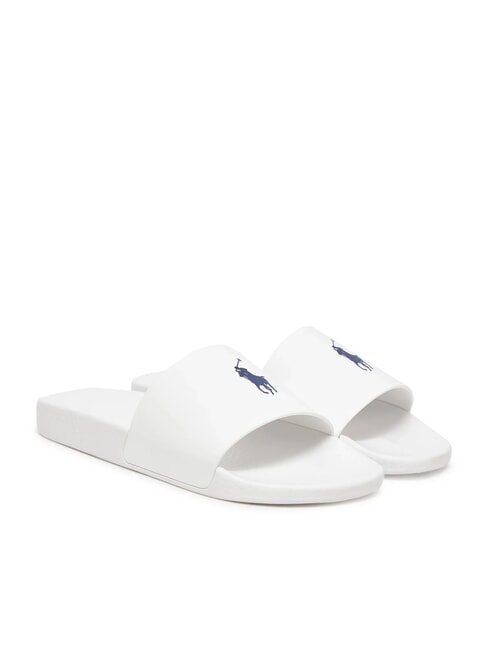 RALPH LAUREN POLO SLIDE Zapatillas cerámica blanca - Zapatos unisex