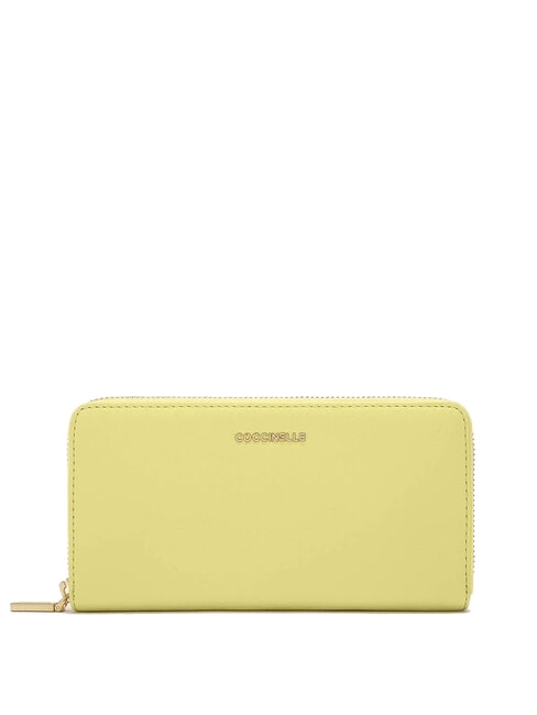 COCCINELLE METALLIC SOFT Cartera en piel texturizada baños de cal - Carteras Mujer