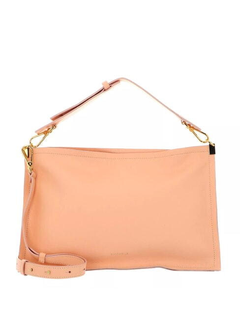 COCCINELLE SNIP Bolso bandolera de piel martillada amanecer/maceta - Bolsos Mujer