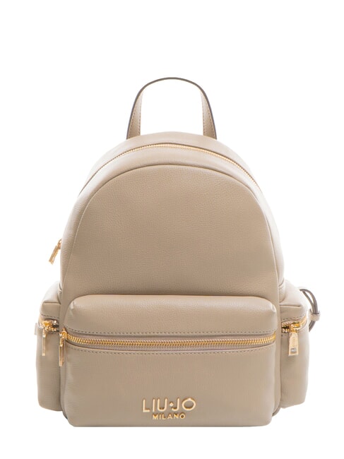 LIUJO EVRIM Mochila mediana con bolsillos gris topo del desierto - Bolsos Mujer