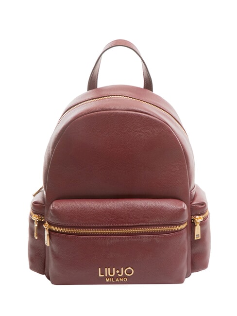 LIUJO EVRIM Mochila mediana con bolsillos vino tinto - Bolsos Mujer