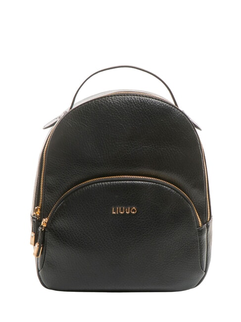 LIUJO MANHATTAN Mochila redonda mediana con bolsillo NEGRO - Bolsos Mujer