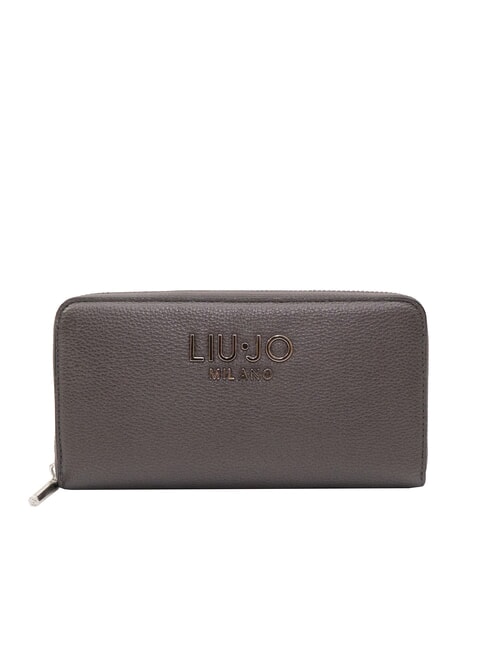 LIUJO CALIWEN Cartera grande con cremallera antracita se reunió. - Carteras Mujer