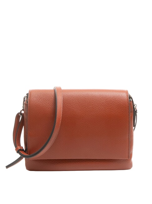 GIANNI CHIARINI THREE Bolso bandolera, en piel. rojo ladrillo - Bolsos Mujer