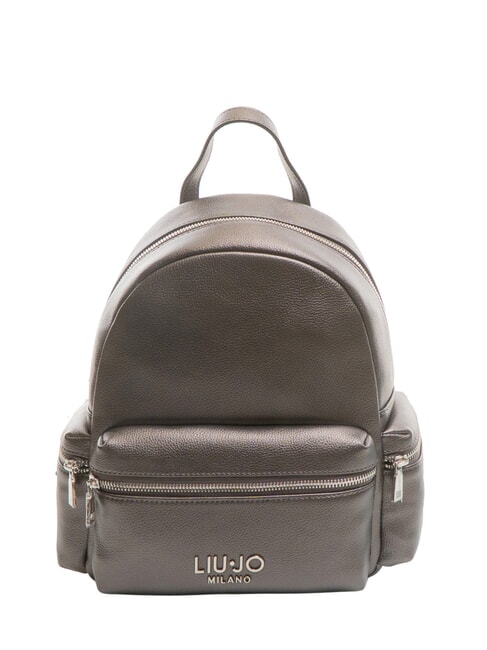 LIUJO EVRIM Mochila mediana con bolsillos antracita se reunió. - Bolsos Mujer