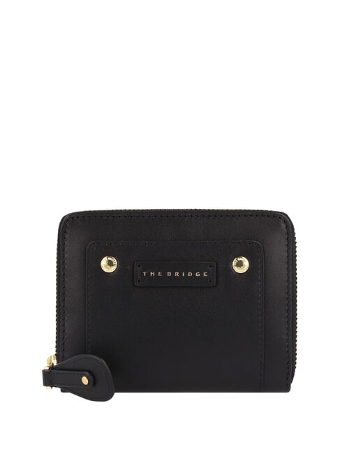 THE BRIDGE CECILIA Cartera mediana de piel con cremallera Oro negro - Carteras Mujer