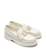 GUESS SHUTTLE  Mocasines de piel marfil - Zapatos Mujer - 1