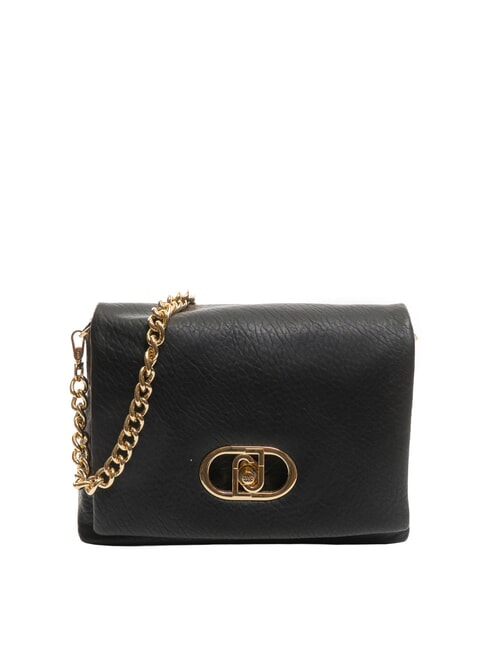 LIUJO LAPUFFY Bolso de hombro con solapa NEGRO - Bolsos Mujer