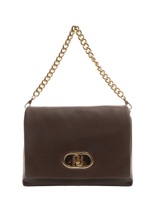 LIUJO LAPUFFY Bolso de hombro con solapa marrón claro - Bolsos Mujer