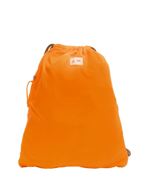 SUN68 NYLON Mochila con cordón naranja fluorescente - Mochilas Escuela & Tiempo Libre