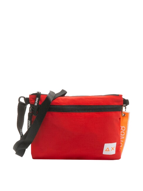 SUN68 NYLON Bolsa de nailon con bolsillo rojo fuego - Bandoleras Hombre