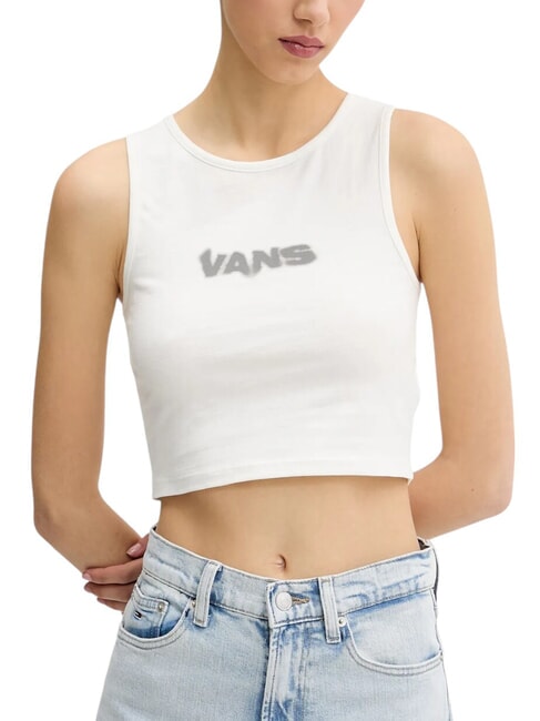 VANS BLUR Top corto con estampado de logotipo y camiseta sin mangas Malvavisco - camiseta