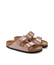 BIRKENSTOCK ARIZONA Sandalia tipo zapatilla met&aacute;lica - Zapatos Mujer