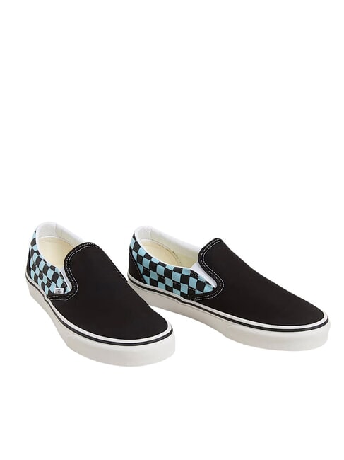 VANS CLASSIC POP CHECK Zapatillas sin cordones a cuadros azul cristal - Zapatos unisex