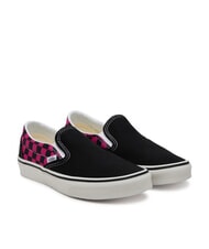 VANS CLASSIC POP CHECK Zapatillas sin cordones a cuadros rosa frambuesa - Zapatos unisex - 1