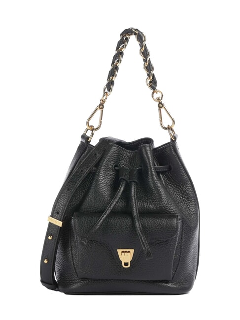 COCCINELLE BEAT GENERATION Mini cubo de cuero negro - Bolsos Mujer