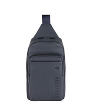 PIQUADRO CAMPIONARIO -  NABUCCO Mochila de cuero de un solo hombro azul - Mochilas para port&aacute;til - 1