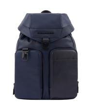 PIQUADRO CAMPIONARIO - FINN  Mochila para PC de 14", en cuero azul - Mochilas para port&aacute;til - 1