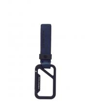 PIQUADRO CAMPIONARIO - PQJ Llavero de cuero azul - Llaveros - 1