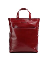 PIQUADRO CAMPIONARIO - BLUE SQUARE Malet&iacute;n de cuero vertical para port&aacute;til de 14" - Maletines de Trabajo