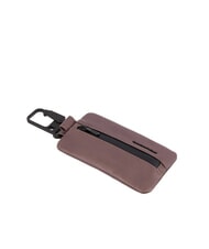 PIQUADRO FINN Llavero de cuero con mosquet&oacute;n - Llaveros