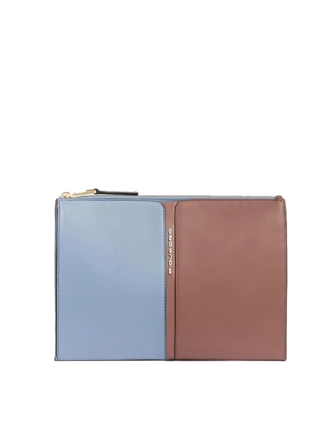 PIQUADRO RAY  Funda de cuero para iPad azul / marrón - Bolsos Mujer