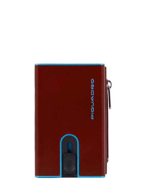 PIQUADRO BLUE SQUARE Cartera de piel con sistema corredero cuero4 - Carteras Hombre