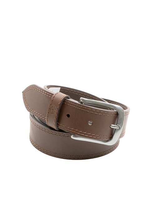 TIMBERLAND CASUAL Cinturón de cuero con doble costura cacao - Cinturones