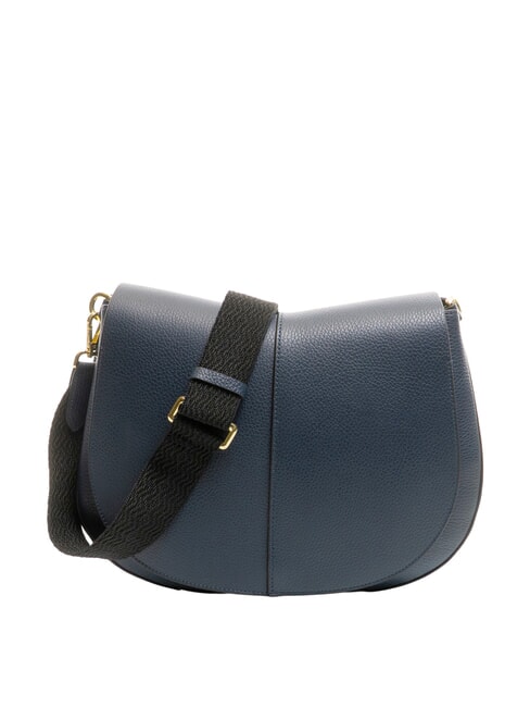 GIANNI CHIARINI HELENA ROUND Bolso bandolera pequeño de piel AZUL - Bolsos Mujer