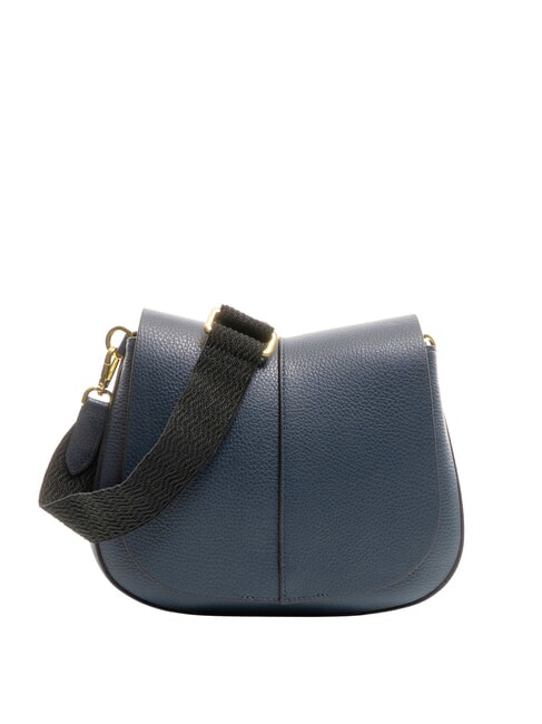 GIANNI CHIARINI HELENA ROUND Bolso de piel con doble bandolera AZUL - Bolsos Mujer