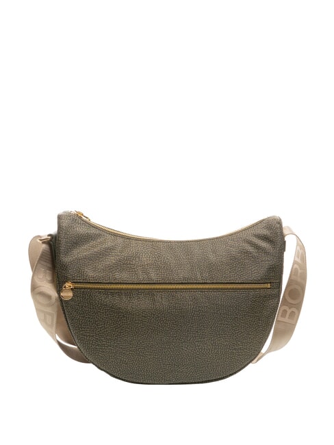 BORBONESE BORBONESO Bolso de hombro LUNA en tejido jet op laurel - Bolsos Mujer