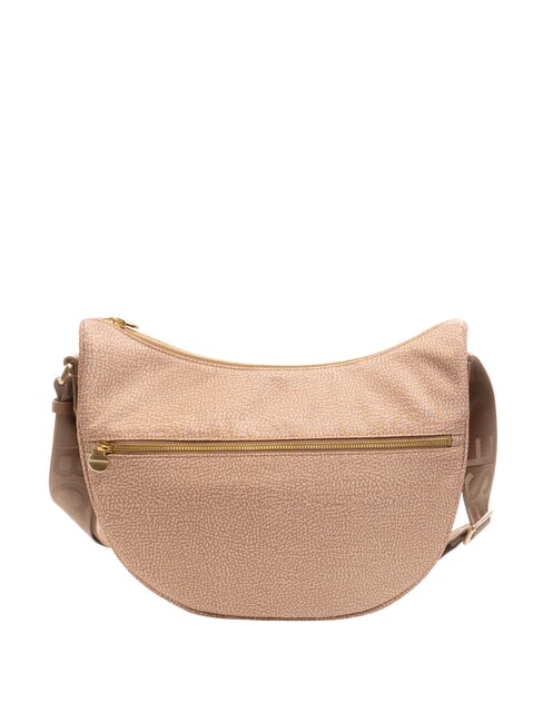 BORBONESE BORBONESO Bolso de hombro LUNA en tejido jet op color de malva - Bolsos Mujer