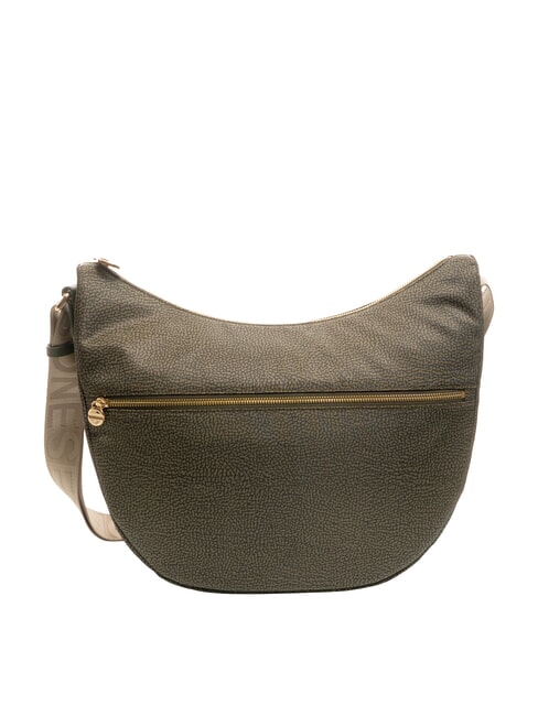 BORBONESE BORBONESO Bolso LUNA Hobo, mediano laurel - Bolsos Mujer